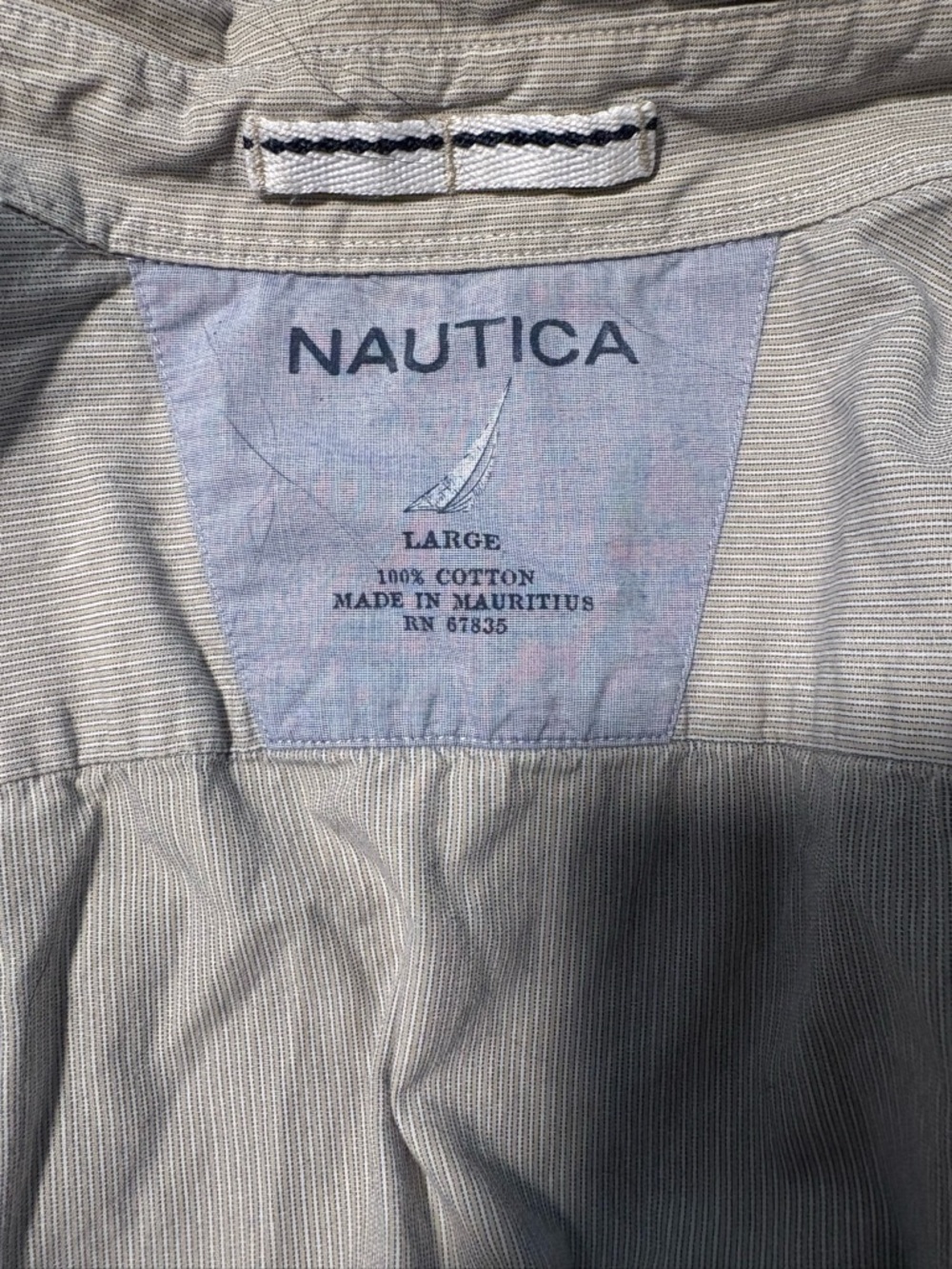 Nautica Men's Light Gray Cotton Jacket